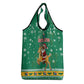 South Africa Christmas Grocery Bag Santa Reindeer and Africa Map - African Pride