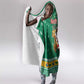South Africa Christmas Hooded Blanket Santa Reindeer and Africa Map - African Pride