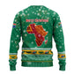 South Africa Christmas Ugly Christmas Sweater Santa Reindeer and Africa Map - African Pride