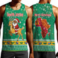 South Africa Christmas Men Tank Top Santa Reindeer and Africa Map - African Pride
