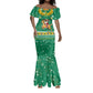 South Africa Christmas Mermaid Dress Santa Reindeer and Africa Map - African Pride