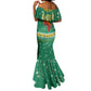 South Africa Christmas Mermaid Dress Santa Reindeer and Africa Map - African Pride