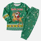 South Africa Christmas Pajama Set Santa Reindeer and Africa Map - African Pride
