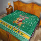 South Africa Christmas Quilt Santa Reindeer and Africa Map - African Pride