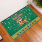 South Africa Christmas Rubber Doormat Santa Reindeer and Africa Map - African Pride