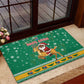 South Africa Christmas Rubber Doormat Santa Reindeer and Africa Map - African Pride
