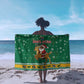 South Africa Christmas Sarong Santa Reindeer and Africa Map - African Pride