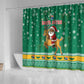 South Africa Christmas Shower Curtain Santa Reindeer and Africa Map - African Pride