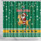 South Africa Christmas Shower Curtain Santa Reindeer and Africa Map - African Pride