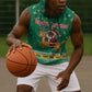 South Africa Christmas Sleeveless Hoodie Santa Reindeer and Africa Map - African Pride