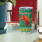 South Africa Christmas Tumbler Cup Santa Reindeer and Africa Map - African Pride