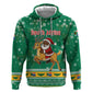 South Africa Christmas Zip Hoodie Santa Reindeer and Africa Map - African Pride