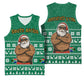 South Africa Christmas Basketball Jersey Christmas Santa Claus Tattoo - African Pride