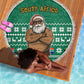 South Africa Christmas Beach Blanket Christmas Santa Claus Tattoo - African Pride