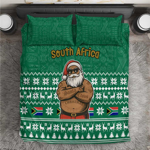 South Africa Christmas Bedding Set Christmas Santa Claus Tattoo - African Pride