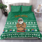 South Africa Christmas Bedding Set Christmas Santa Claus Tattoo - African Pride