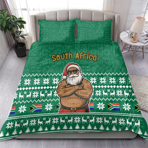 South Africa Christmas Bedding Set Christmas Santa Claus Tattoo - African Pride