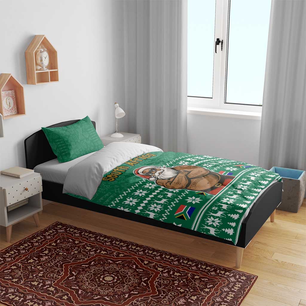 South Africa Christmas Bedding Set Christmas Santa Claus Tattoo - African Pride