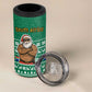 South Africa Christmas 4 in 1 Can Cooler Tumbler Christmas Santa Claus Tattoo - African Pride