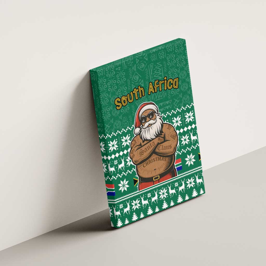 South Africa Christmas Canvas Wall Art Christmas Santa Claus Tattoo - African Pride