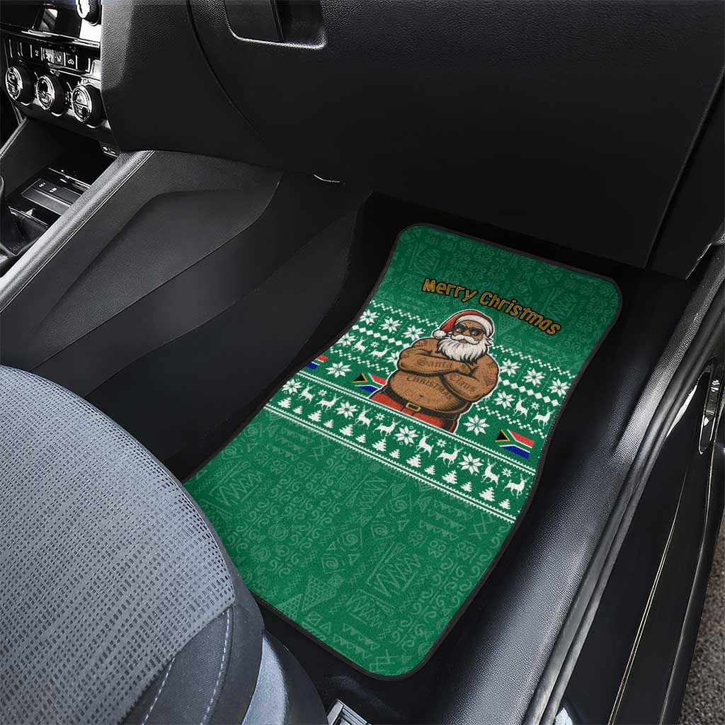 South Africa Christmas Car Mats Christmas Santa Claus Tattoo - African Pride