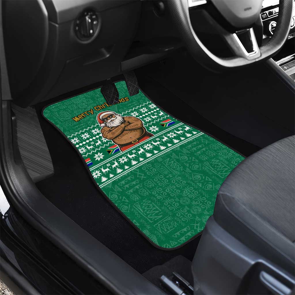 South Africa Christmas Car Mats Christmas Santa Claus Tattoo - African Pride