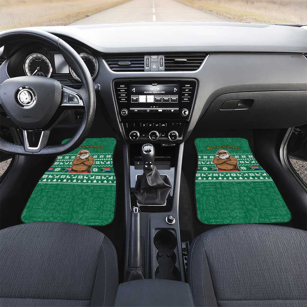 South Africa Christmas Car Mats Christmas Santa Claus Tattoo - African Pride