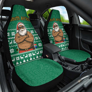 South Africa Christmas Car Seat Cover Christmas Santa Claus Tattoo - African Pride