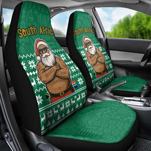 South Africa Christmas Car Seat Cover Christmas Santa Claus Tattoo - African Pride