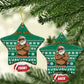 South Africa Christmas Ceramic Ornament Christmas Santa Claus Tattoo - African Pride