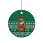 South Africa Christmas Ceramic Ornament Christmas Santa Claus Tattoo - African Pride