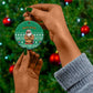 South Africa Christmas Ceramic Ornament Christmas Santa Claus Tattoo - African Pride