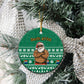 South Africa Christmas Ceramic Ornament Christmas Santa Claus Tattoo - African Pride