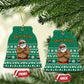 South Africa Christmas Ceramic Ornament Christmas Santa Claus Tattoo - African Pride