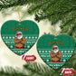 South Africa Christmas Ceramic Ornament Christmas Santa Claus Tattoo - African Pride