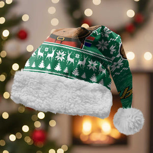 South Africa Christmas Santa Hat Christmas Santa Claus Tattoo - African Pride