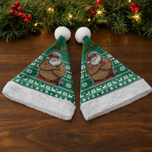 South Africa Christmas Santa Hat Christmas Santa Claus Tattoo - African Pride