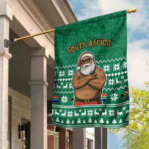 South Africa Christmas Garden Flag Christmas Santa Claus Tattoo - African Pride