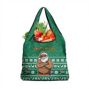 South Africa Christmas Grocery Bag Christmas Santa Claus Tattoo - African Pride