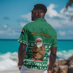 South Africa Christmas Hawaiian Shirt Christmas Santa Claus Tattoo - African Pride