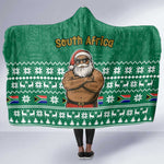 South Africa Christmas Hooded Blanket Christmas Santa Claus Tattoo - African Pride