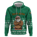South Africa Christmas Hoodie Christmas Santa Claus Tattoo - African Pride