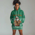 South Africa Christmas Hoodie Dress Christmas Santa Claus Tattoo - African Pride