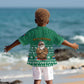 South Africa Christmas Kid Hawaiian Shirt Christmas Santa Claus Tattoo - African Pride