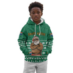 South Africa Christmas Kid Hoodie Christmas Santa Claus Tattoo - African Pride