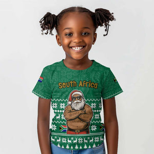 South Africa Christmas Kid T shirt Christmas Santa Claus Tattoo - African Pride