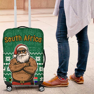 South Africa Christmas Luggage Cover Christmas Santa Claus Tattoo - African Pride