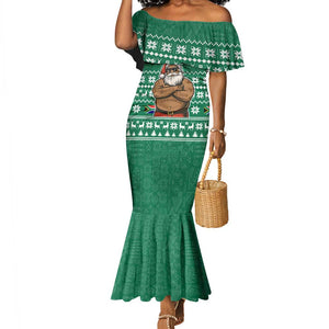 South Africa Christmas Mermaid Dress Christmas Santa Claus Tattoo - African Pride