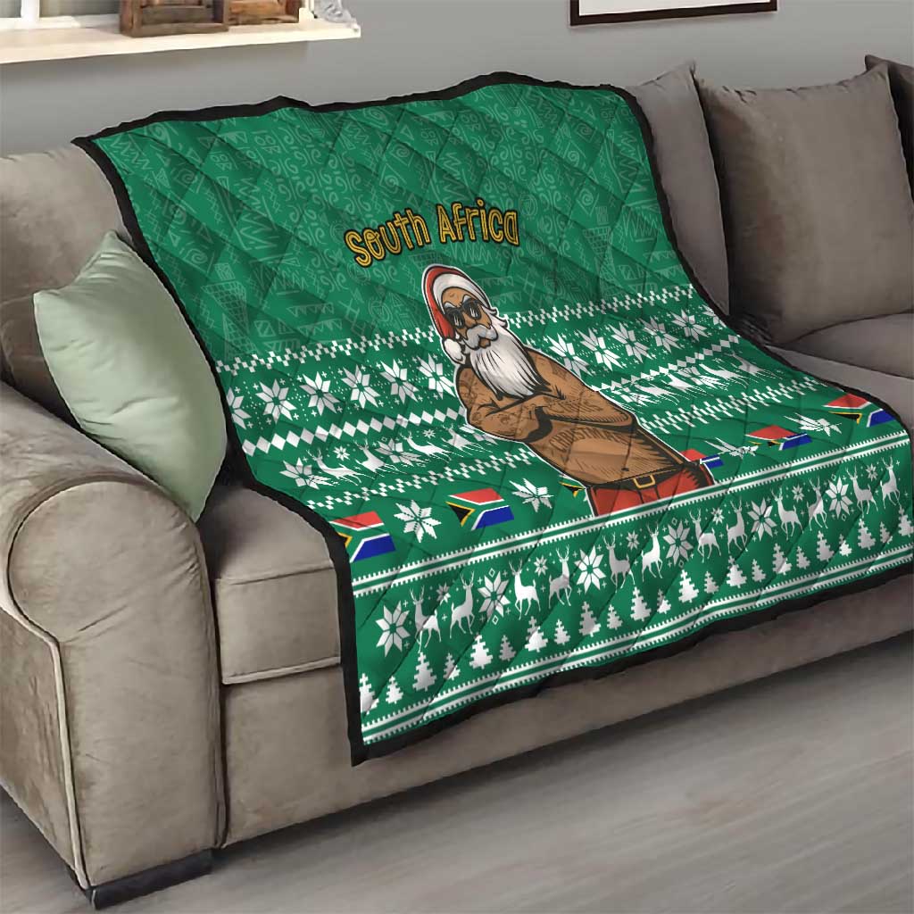 South Africa Christmas Quilt Christmas Santa Claus Tattoo - African Pride