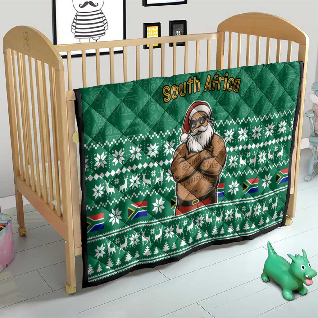 South Africa Christmas Quilt Christmas Santa Claus Tattoo - African Pride